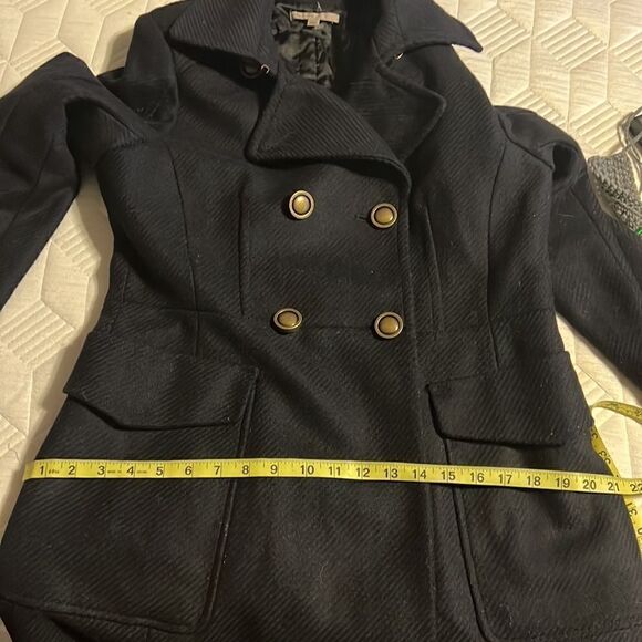 Gap Womens Navy Pea coat with pockets Size Medium - Picture 15 of 16